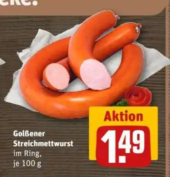 REWE Golßener Streichmettwurst Angebot