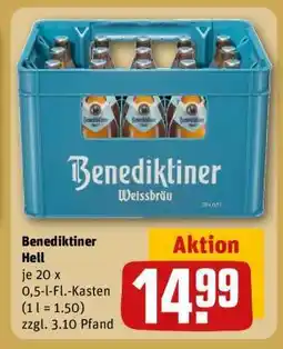 REWE Benediktiner Hell Angebot