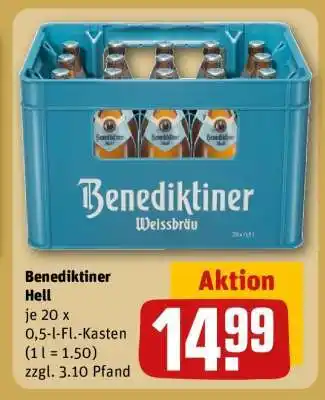 REWE Benediktiner Hell Angebot
