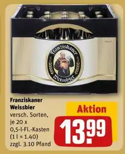 REWE Franziskaner Weissbier Angebot