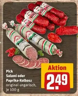 REWE Pick Salami oder Paprika-Kolbasz Angebot