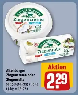 REWE Altenburger Ziegencreme oder Ziegenrolle Angebot
