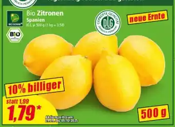 Norma Bio-Zitronen Angebot