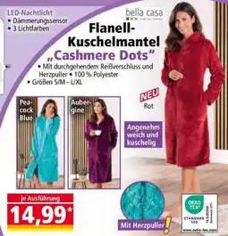 Norma Flanell-Kuschelmantel Cashmere Dots Angebot