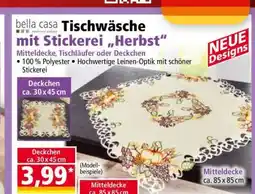 Norma bella casa Tischwäsche mit Stickerei „Herbst“ Angebot