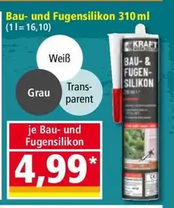 Norma Bau- und Fugensilikon 310ml Angebot