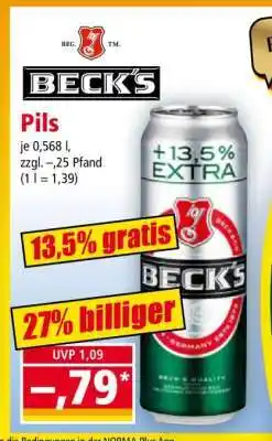 Norma Beck's Pils Angebot