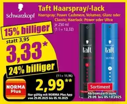 Norma TAFT Haarspray/-lack Angebot