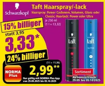 Norma TAFT Haarspray/-lack Angebot