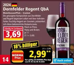 Norma Dornfelder Regent QbA Angebot