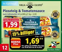 Norma Pizzateig & Tomatensauce Angebot