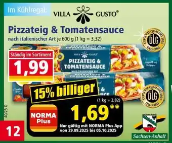 Norma Pizzateig & Tomatensauce Angebot