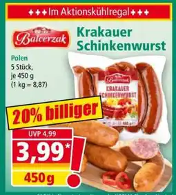 Norma Krakauer Schinkenwurst Angebot