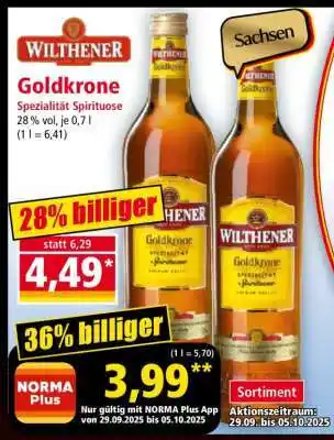 Norma Wilthener Goldkrone Angebot