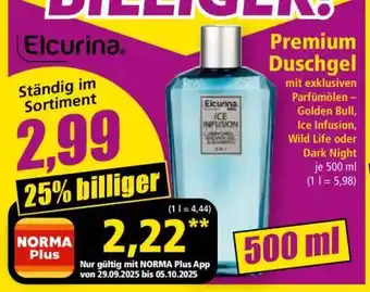 Norma Elcurina Premium Duschgel Angebot
