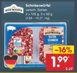 Netto Marken-Discount Schinkenwürfel Angebot