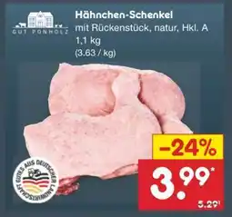 Netto Marken-Discount Hähnchen- schenkel Angebot