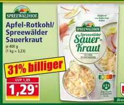 Norma Apfel-Rotkohl/Spreewälder Sauerkraut Angebot