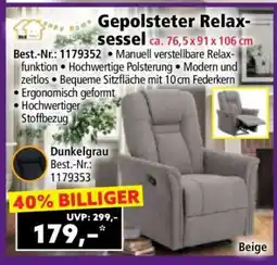 Norma Gepolsteter Relaxsessel Angebot
