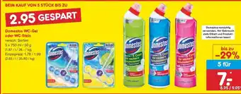 Netto Marken-Discount Domestos WC-Gel oder WC-Stein Angebot