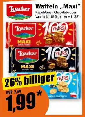 Norma Waffeln „Maxi“ Angebot