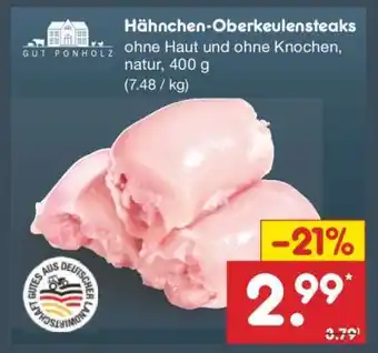 Netto Marken-Discount Hähnchen Oberkeulensteaks Angebot