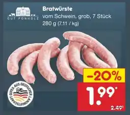 Netto Marken-Discount Bratwürste Angebot