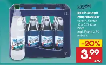 Netto Marken-Discount Bad Kissinger Mineralwasser Angebot