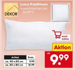 Netto Marken-Discount Luxus-Kopfkissen Angebot