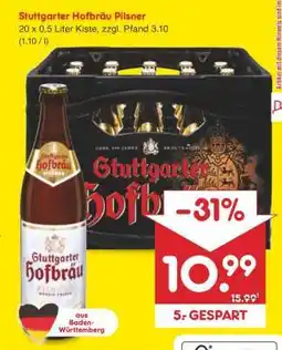 Netto Marken-Discount Stuttgarter Hofbräu Pilsner Angebot