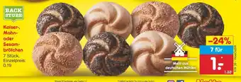 Netto Marken-Discount Kaiser-, Mohn- oder Sesambrötchen Angebot