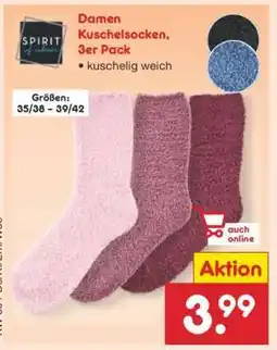 Netto Marken-Discount Damen Kuschelsocken, 3er Pack Angebot
