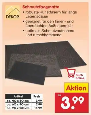 Netto Marken-Discount Schmutzfangmatte Angebot