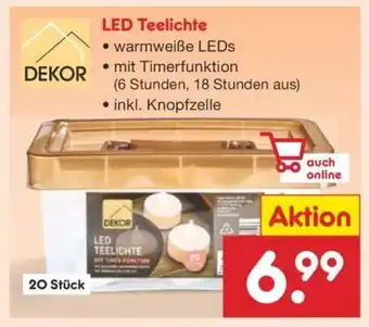 Netto Marken-Discount LED Teelichte Angebot