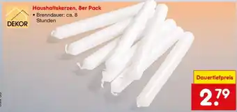 Netto Marken-Discount Haushaltskerzen, 8er Pack Angebot