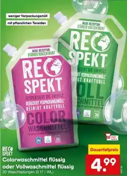 Netto Marken-Discount Colorwaschmittel flüssig oder Vollwaschmittel flüssig Angebot