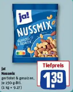 REWE ja! Nussmix Angebot