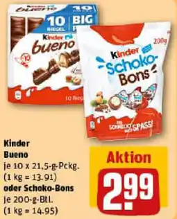 REWE Kinder Bueno oder Schoko-Bons Angebot