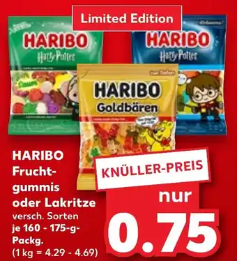 Kaufland HARIBO Frucht- gummis oder Lakritze Angebot