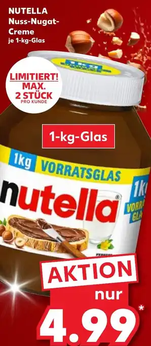Kaufland NUTELLA Nuss-Nugat- Creme Angebot