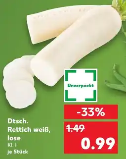 Kaufland Dtsch. Rettich weiß, lose Angebot
