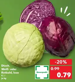 Kaufland Dtsch. Weiß- oder Rotkohl, lose Angebot