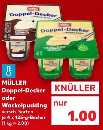 Kaufland MÜLLER Doppel-Decker oder Wackelpudding Angebot