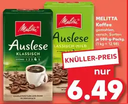 Kaufland MELITTA Kaffee Angebot