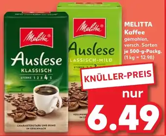 Kaufland MELITTA Kaffee Angebot