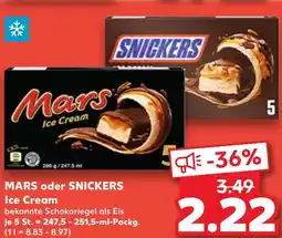 Kaufland MARS oder SNICKERS Ice Cream Angebot