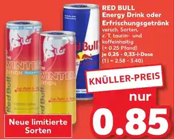 Kaufland RED BULL Energy Drink oder Erfrischungsgetränk Angebot