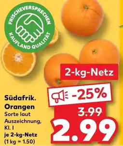 Kaufland Südafrik. Orangen Angebot