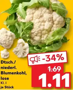 Kaufland Dtsch./ niederl. Blumenkohl, lose Angebot