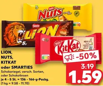Kaufland LION, NUTS, KITKAT oder SMARTIES Angebot